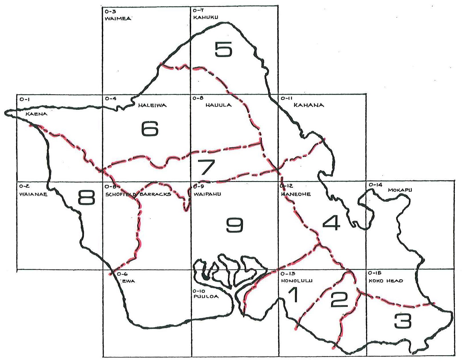 oahu map key Land Use Commission Land Use District Boundaries Maps Island oahu map key